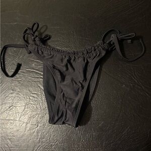 Xhilaration Black Tie Bikini Bottoms